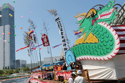 水上みこし渡御